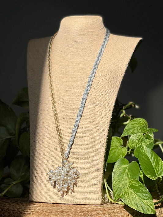 Gold & Silver Braided Necklace