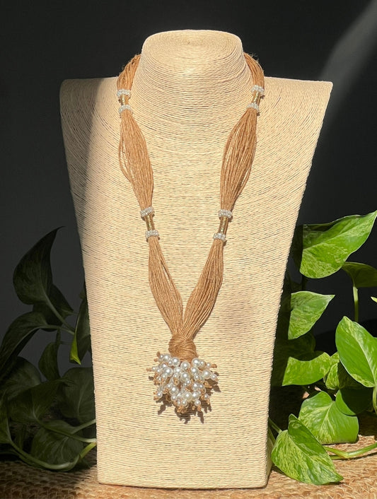 Pearl & Jute Necklace