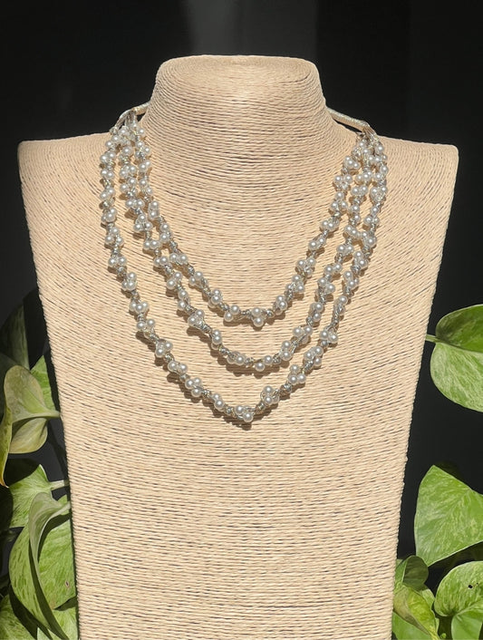 Twilight Trio Pearl Necklace