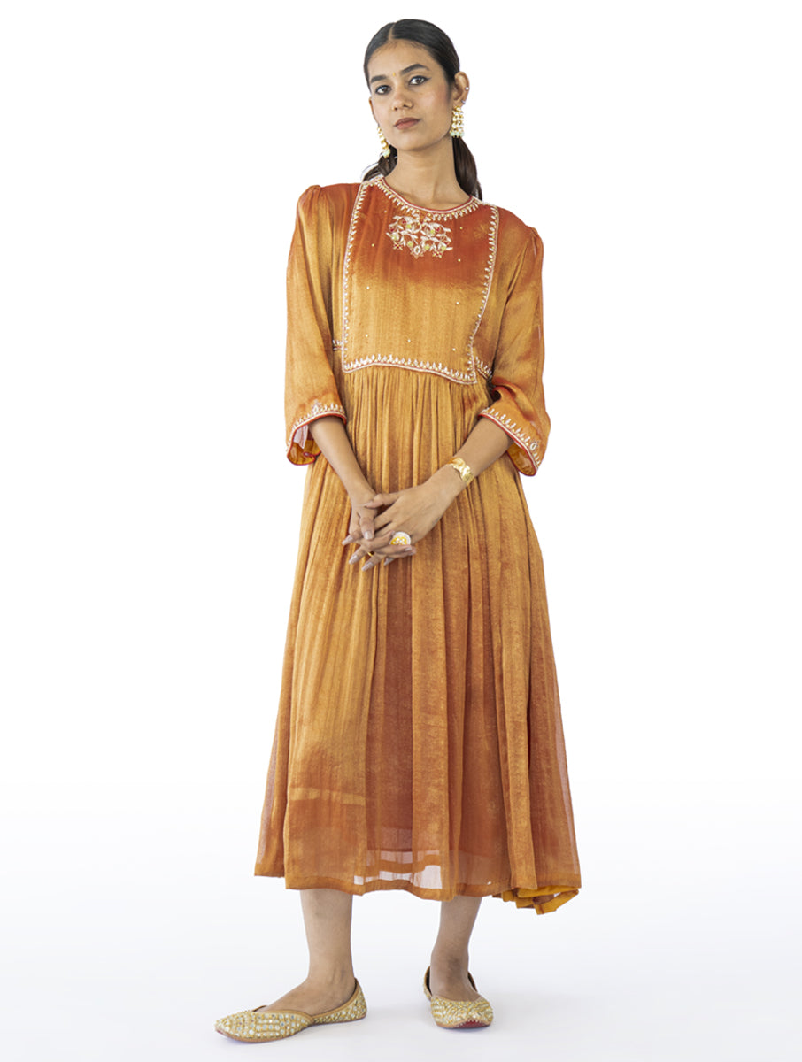 Orange Tissue Dress