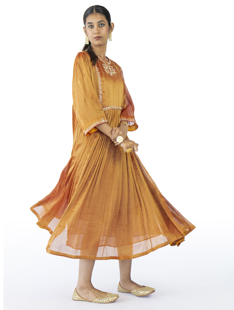 Orange Tissue Dress