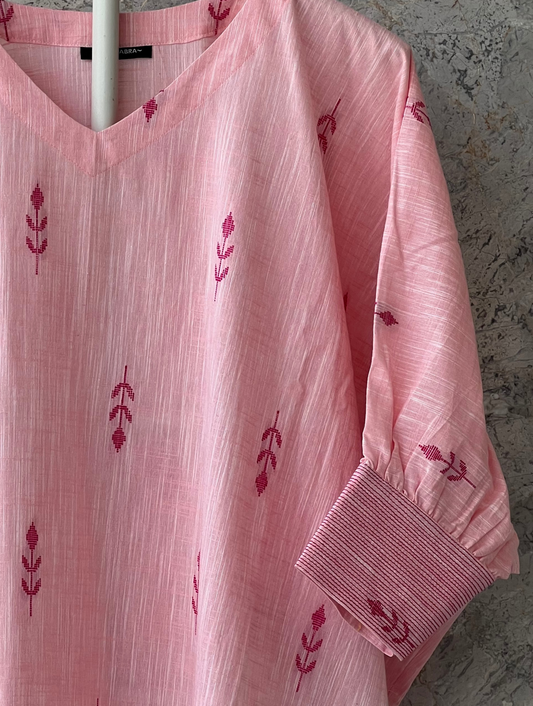 Pink Kaftan Kurta