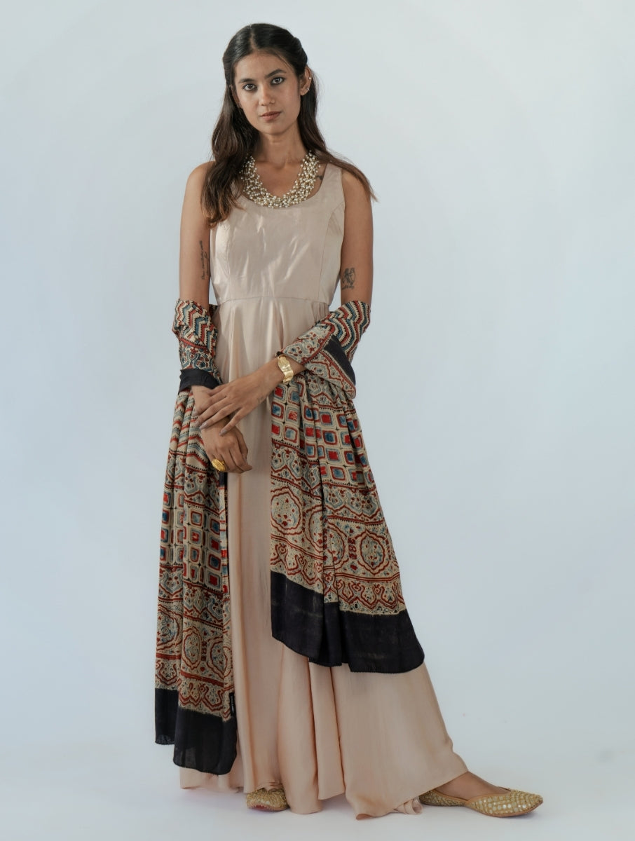 Beige Anarkali Dress
