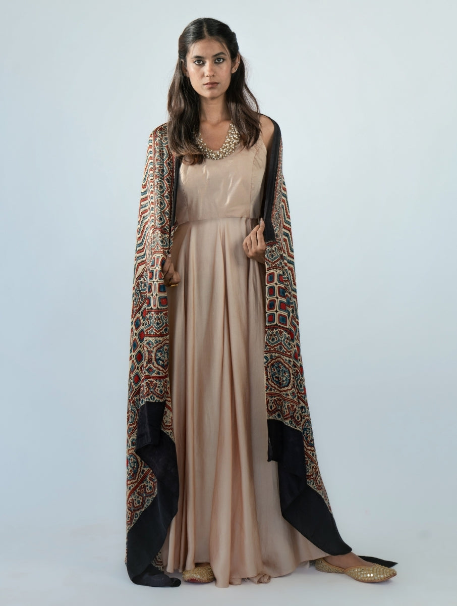Beige Anarkali Dress