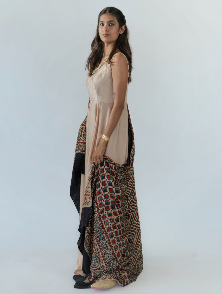 Beige Anarkali Dress