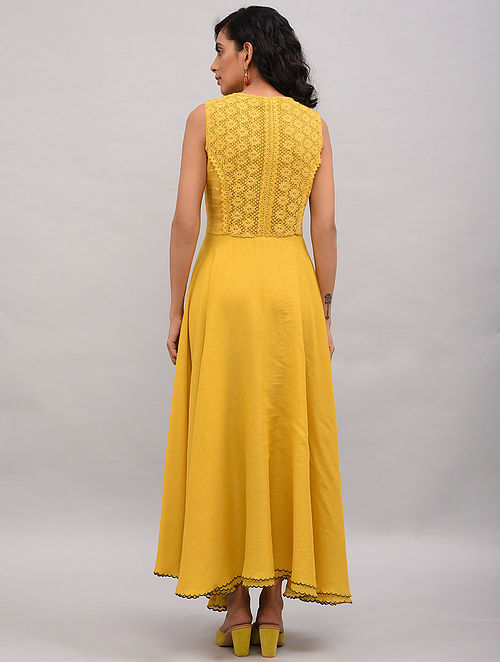 Lace Trimmed Double layered Dress