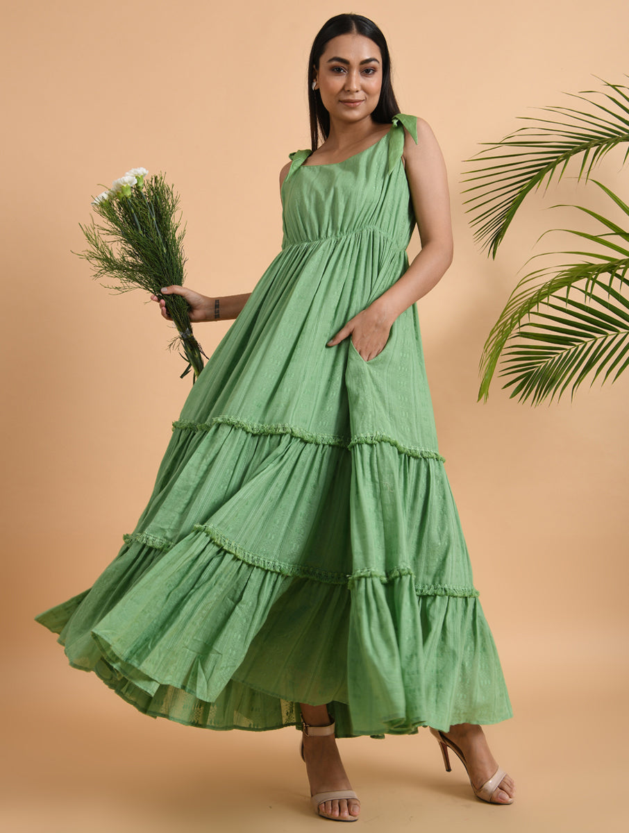Yellow Cotton Maxi Dress