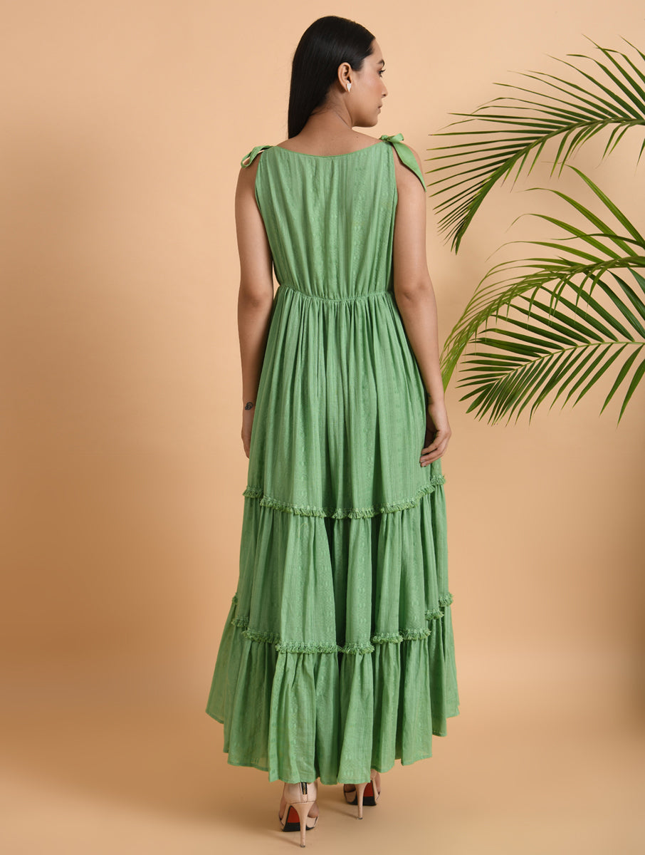 Yellow Cotton Maxi Dress