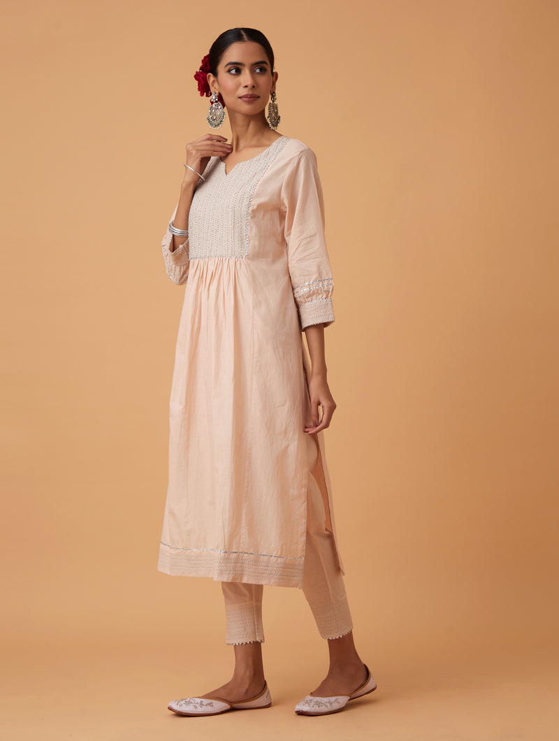 Spice Zari Kurta Set