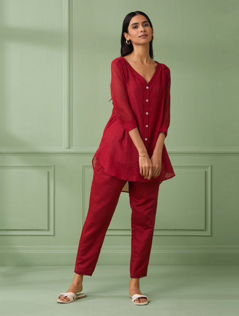 Rose Shirt with Pants (Set of 3)