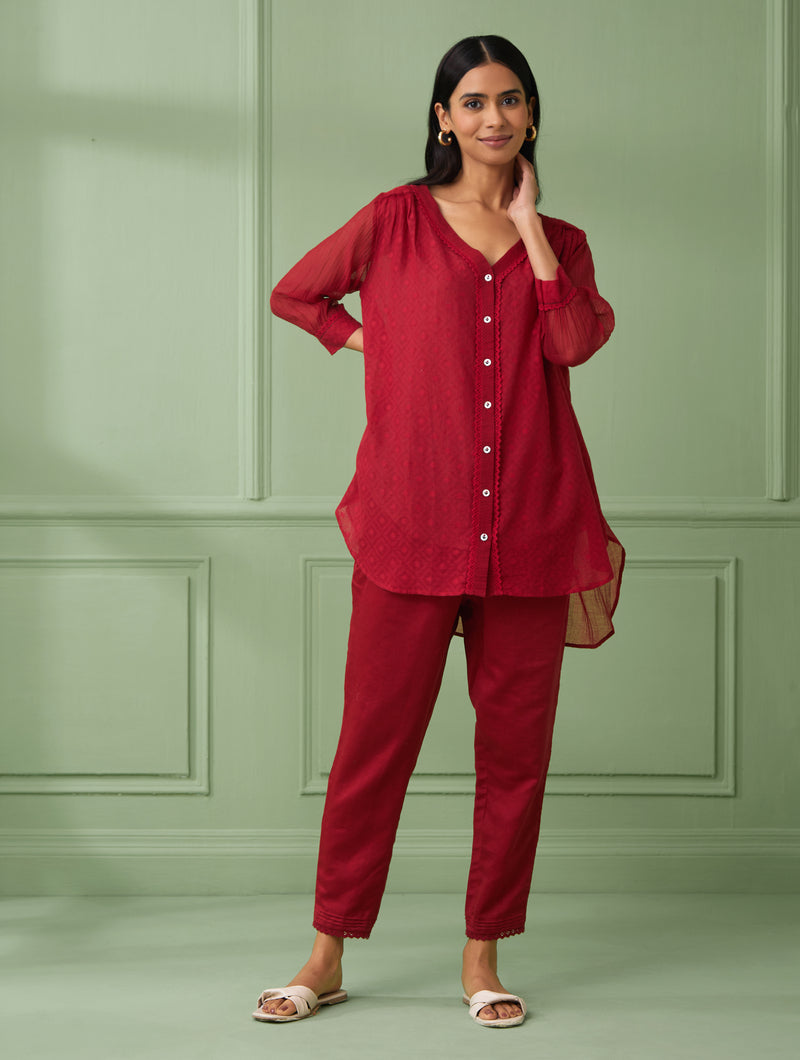 Rose Shirt with Pants (Set of 3)