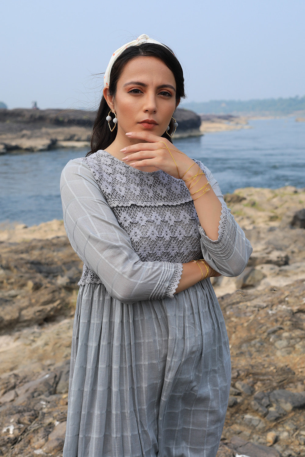 Peach Lace Kota Dress