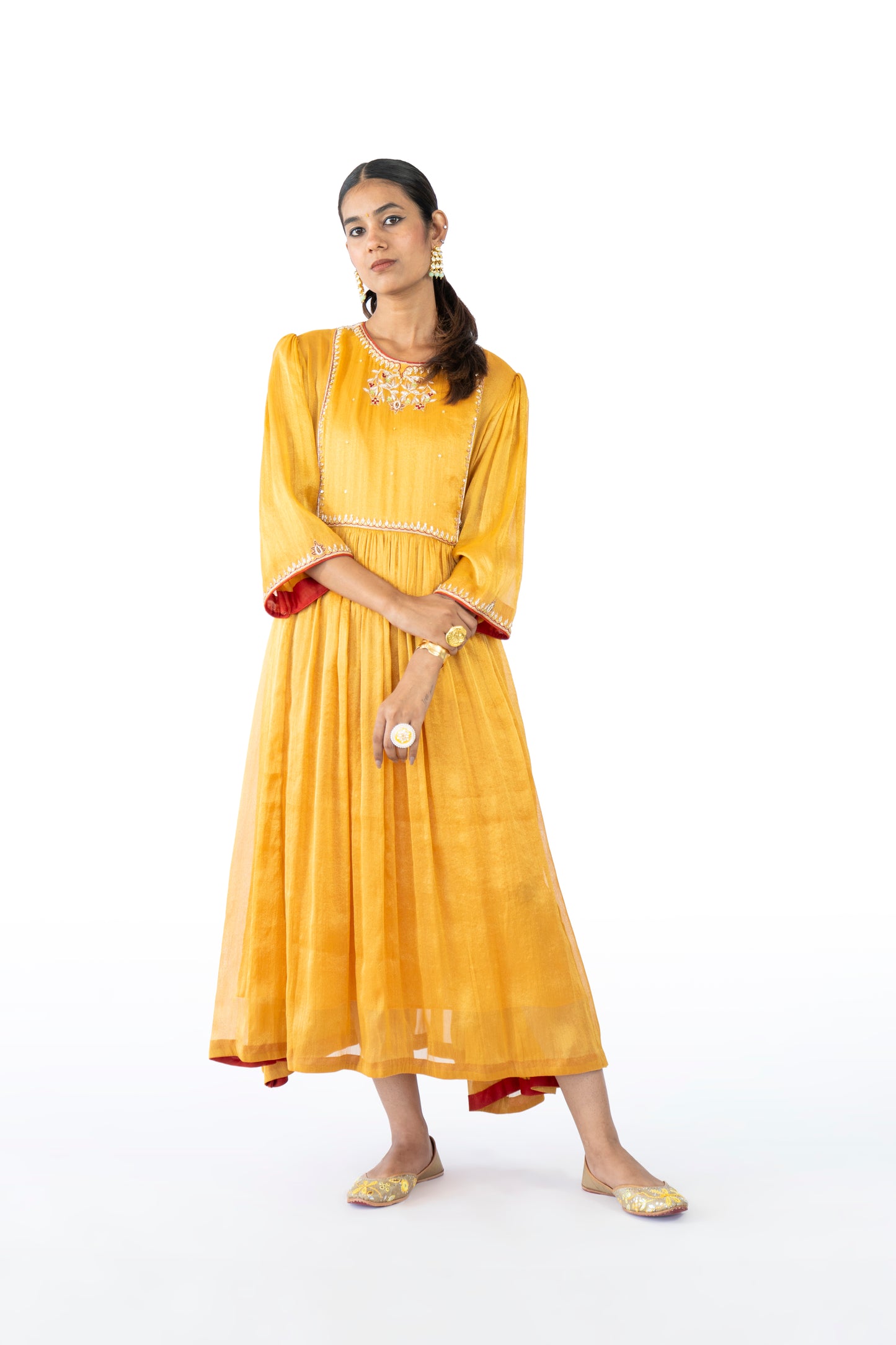 Orange Tissue Dress