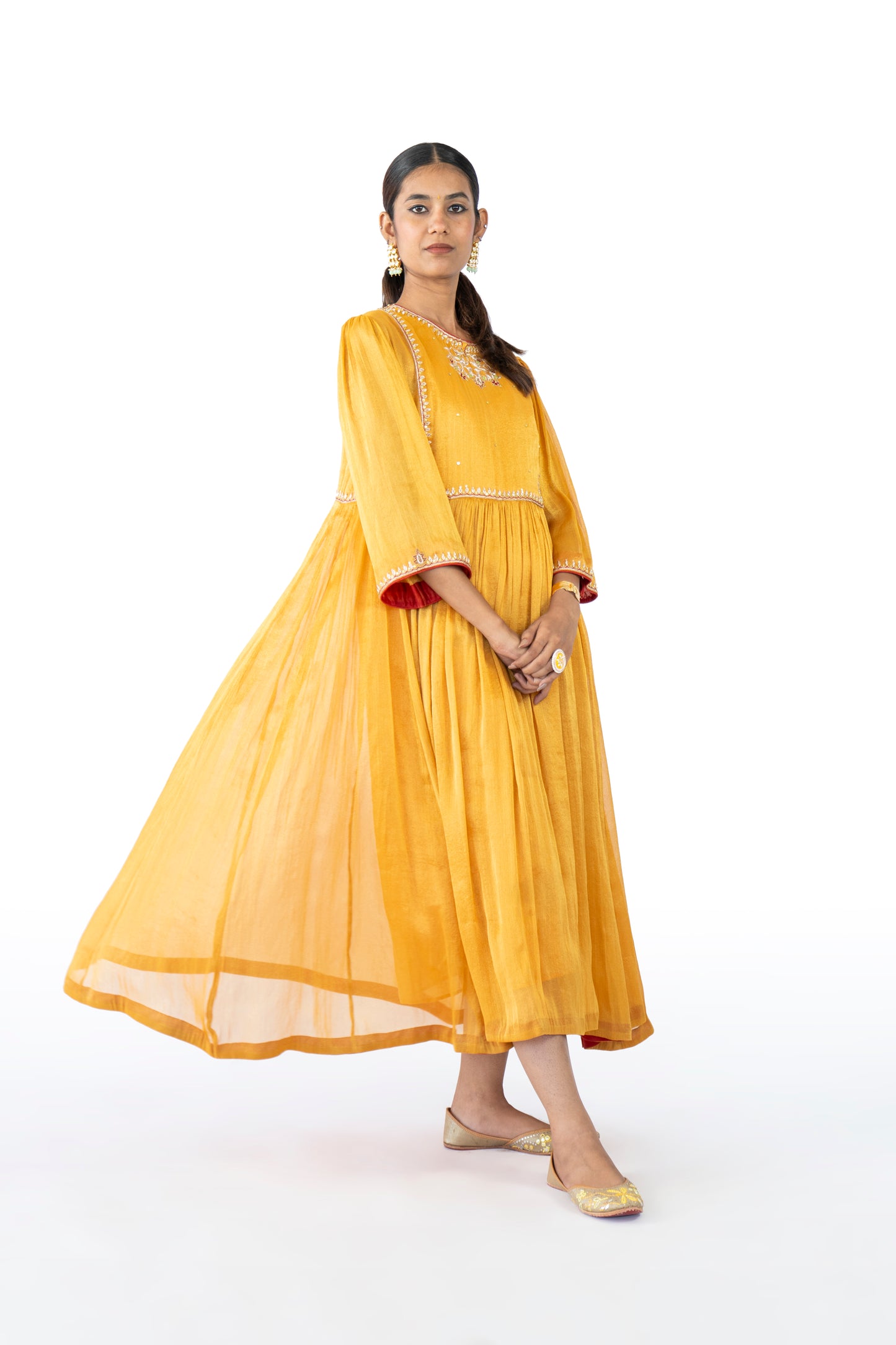 Orange Tissue Dress