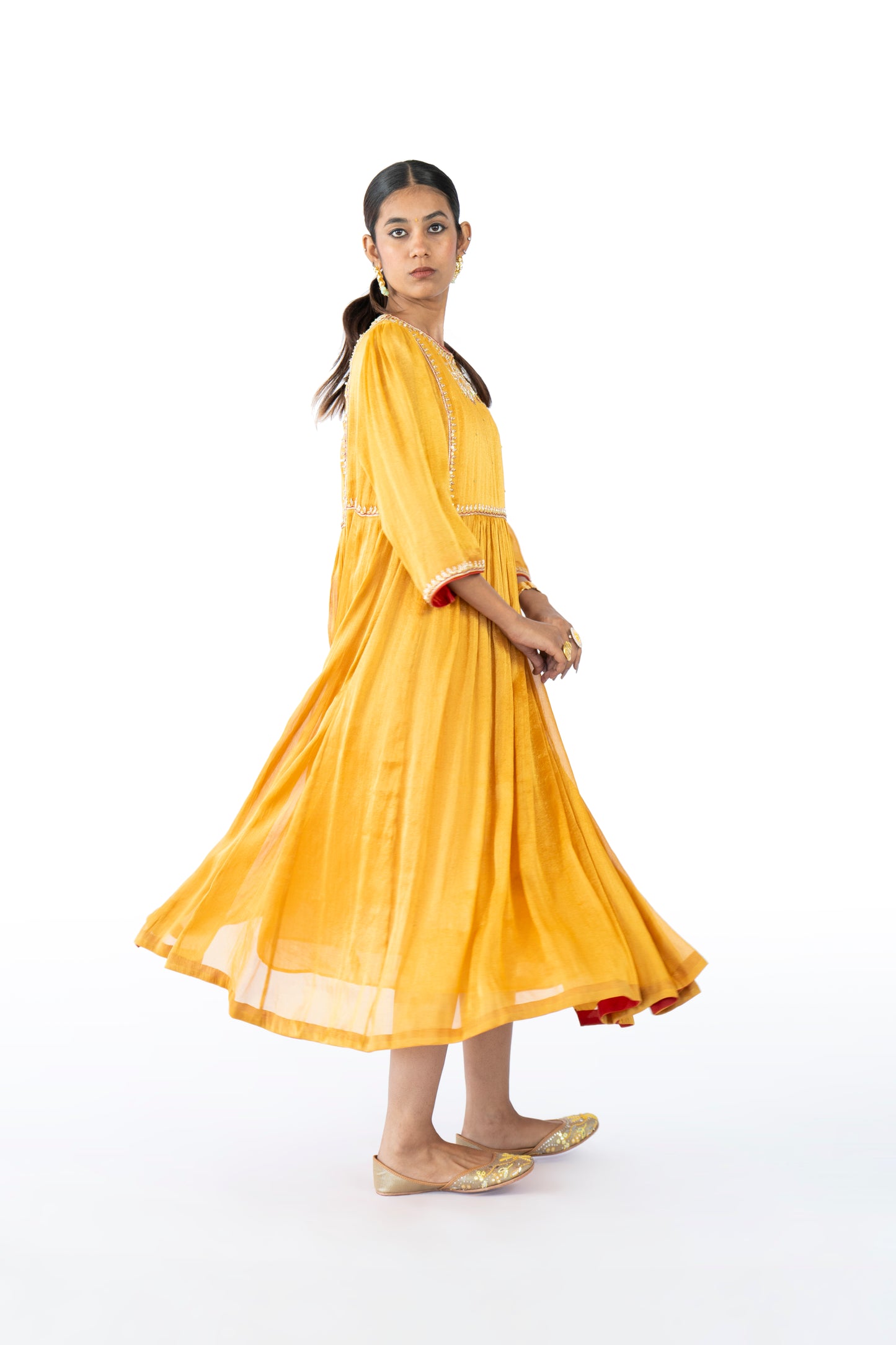 Orange Tissue Dress