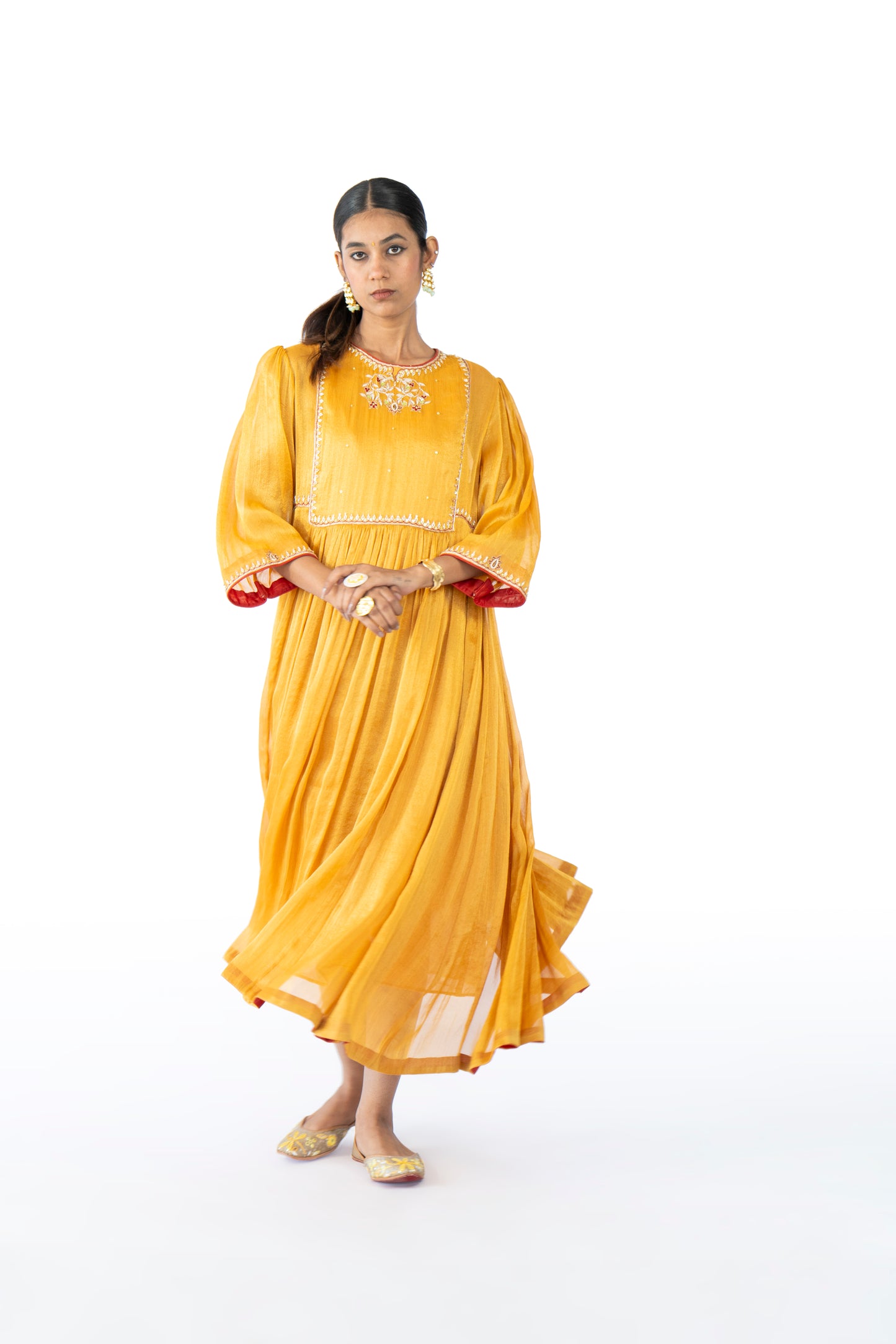 Orange Tissue Dress