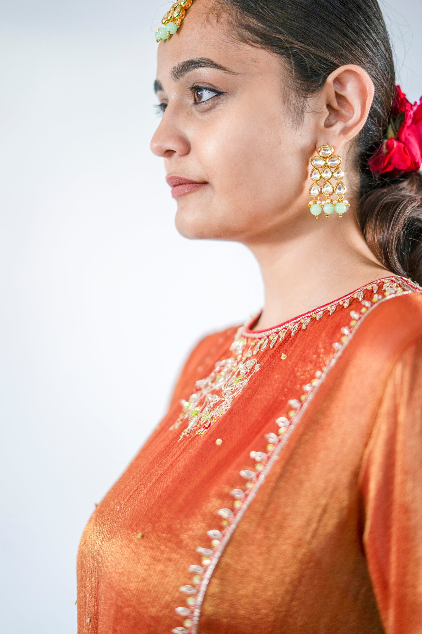 Orange Tissue Dress