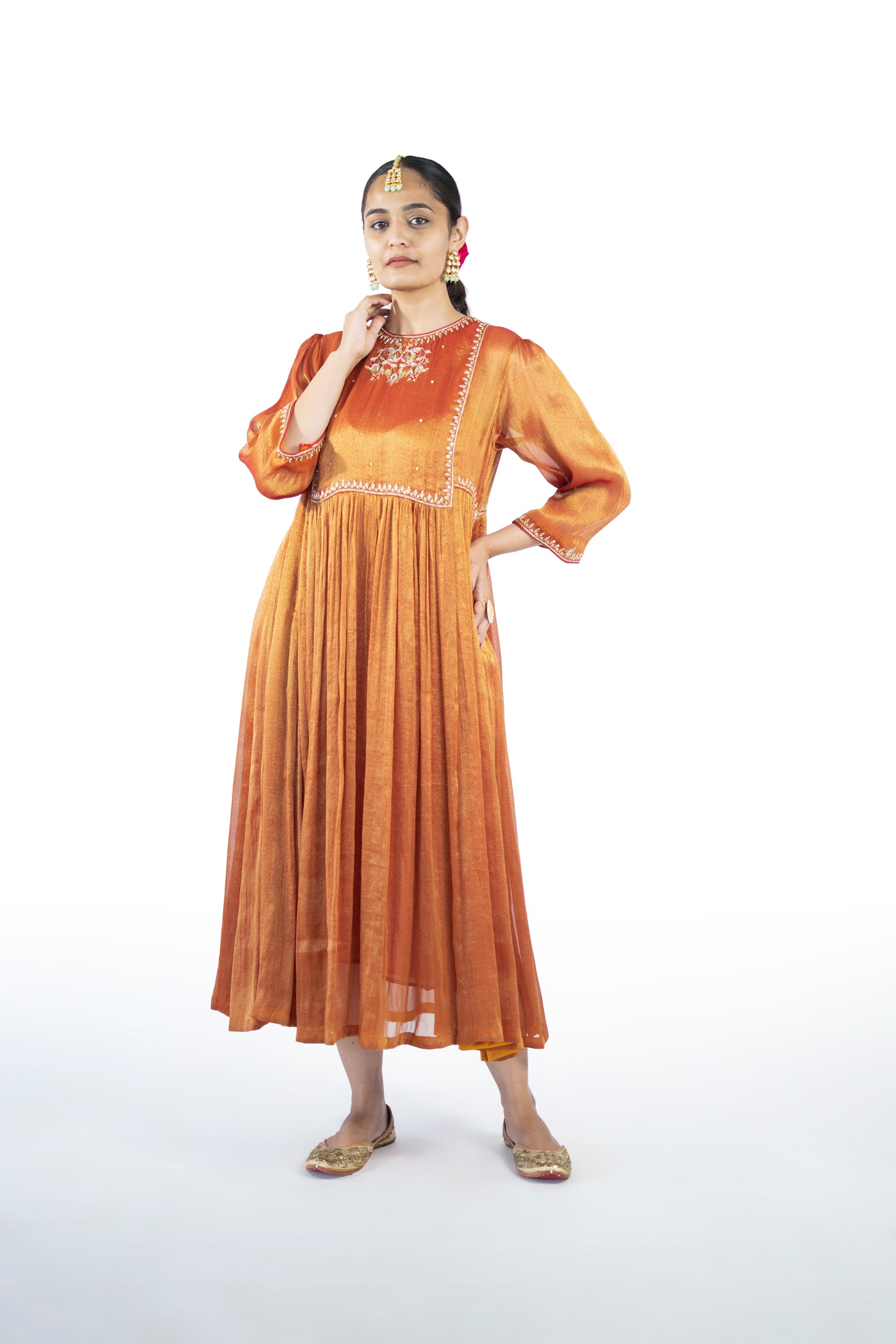 Orange Tissue Dress