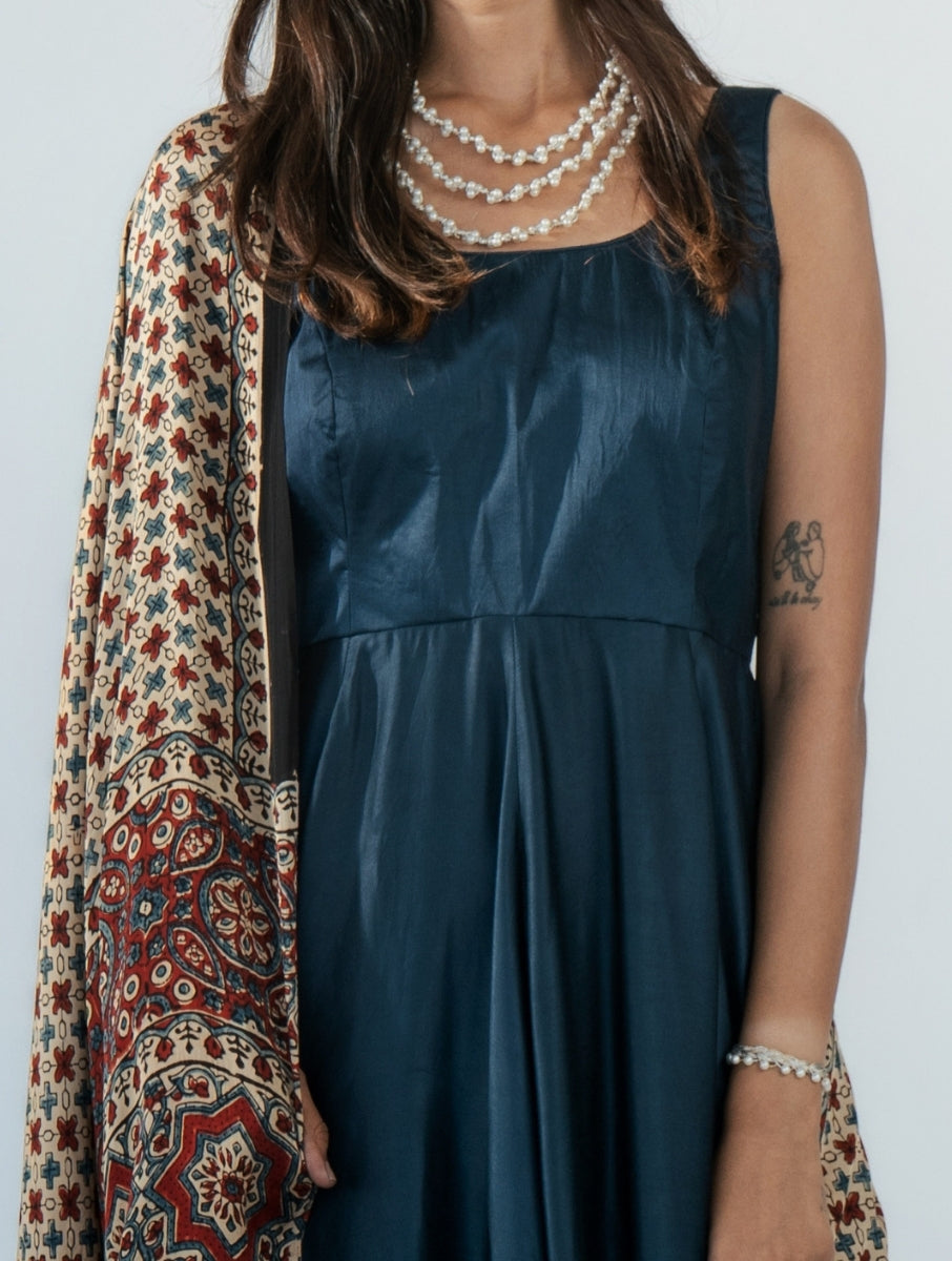 Dusky Blue Anarkali