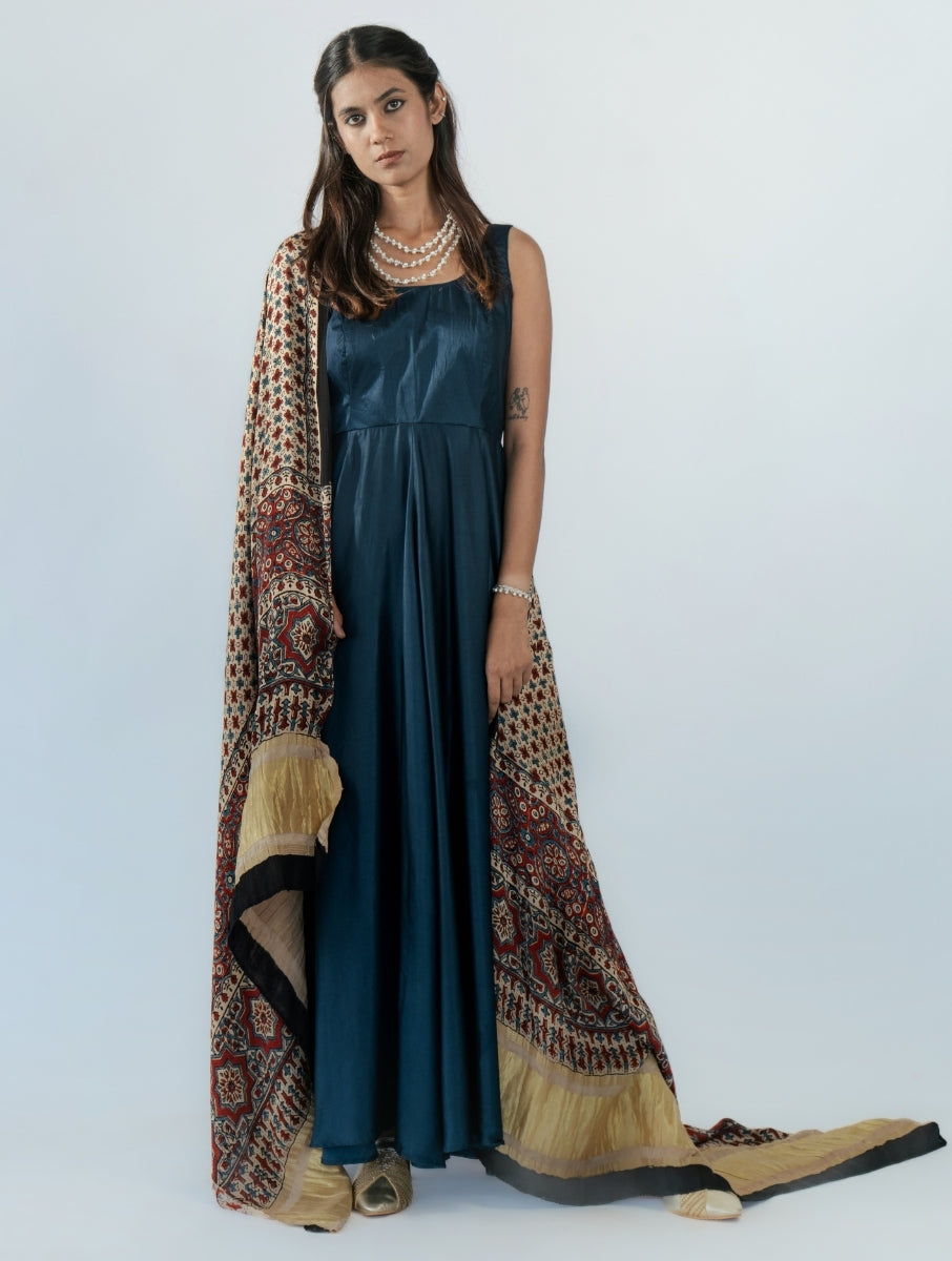 Dusky Blue Anarkali