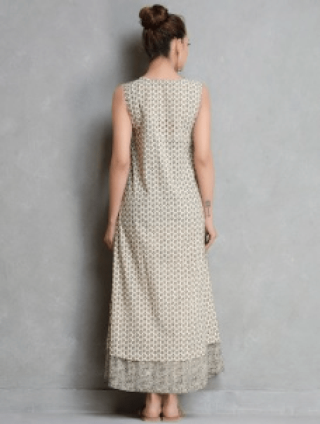 Black Beige Dress - Sonal Kabra