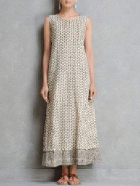 Black Beige Dress - Sonal Kabra