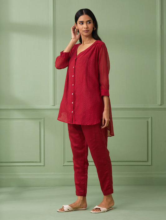 Red Shirt with Pants (Set of 3)