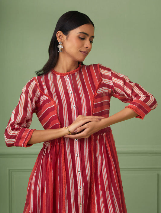 Stripe Jacket Dress Set