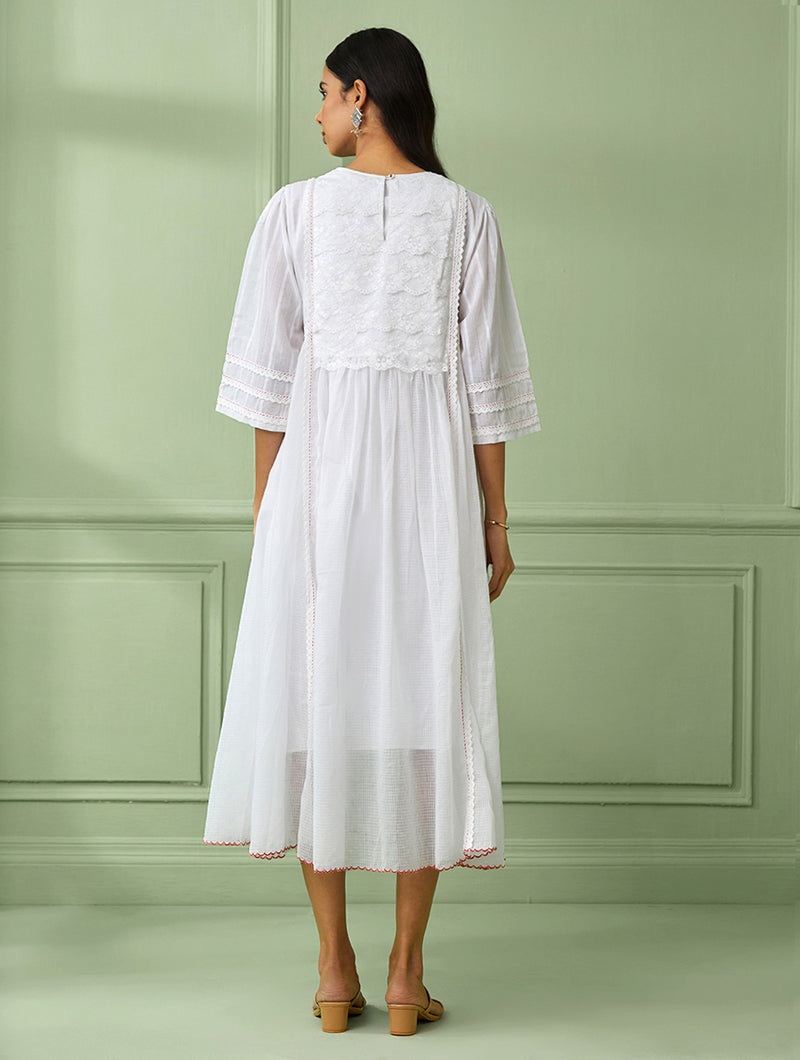 Gathered Dress With Slip (Set of 2)