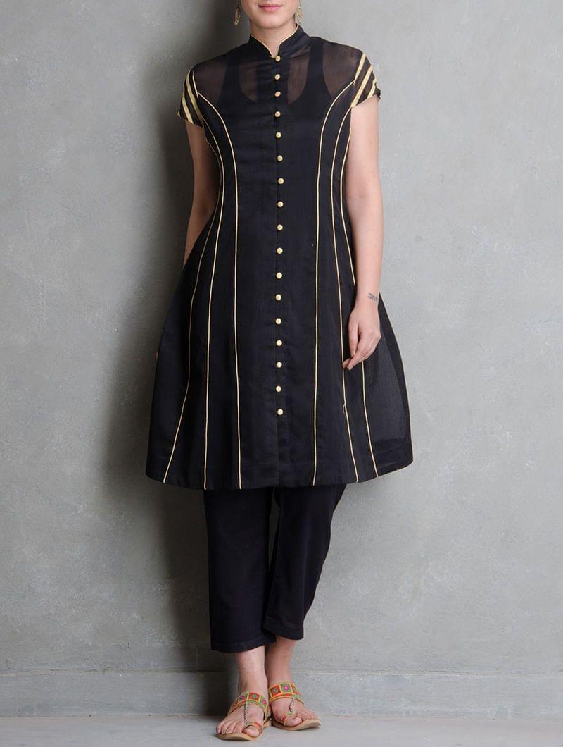 Black princess line dress - Sonal Kabra