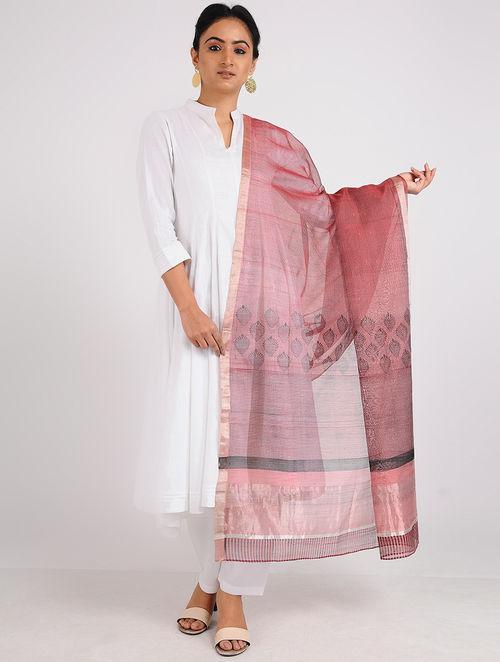 Block printed dupatta Sarees & Stoles Sonal Kabra Sonal Kabra Buy Shop online premium luxury fashion clothing natural fabrics sustainable organic hand made handcrafted artisans craftsmen
