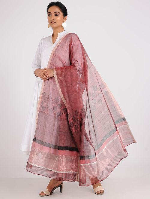 Block printed dupatta Sarees & Stoles Sonal Kabra Sonal Kabra Buy Shop online premium luxury fashion clothing natural fabrics sustainable organic hand made handcrafted artisans craftsmen