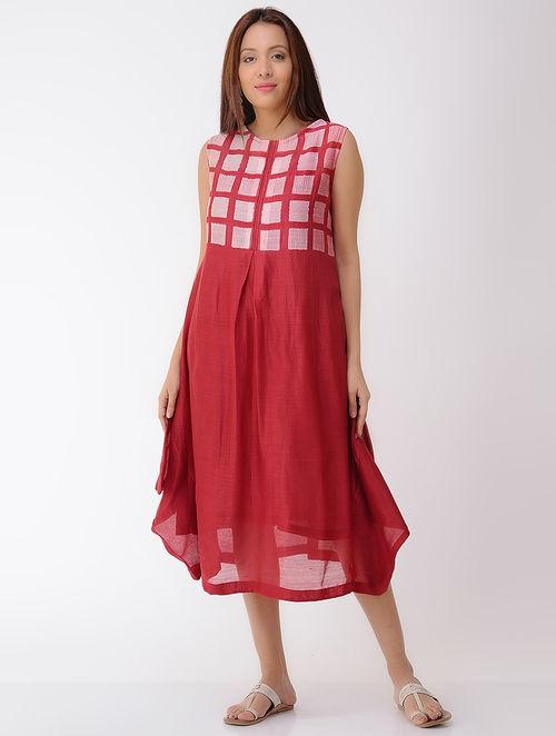 Box pleat dress Dress Sonal Kabra Sonal Kabra Buy Shop online premium luxury fashion clothing natural fabrics sustainable organic hand made handcrafted artisans craftsmen