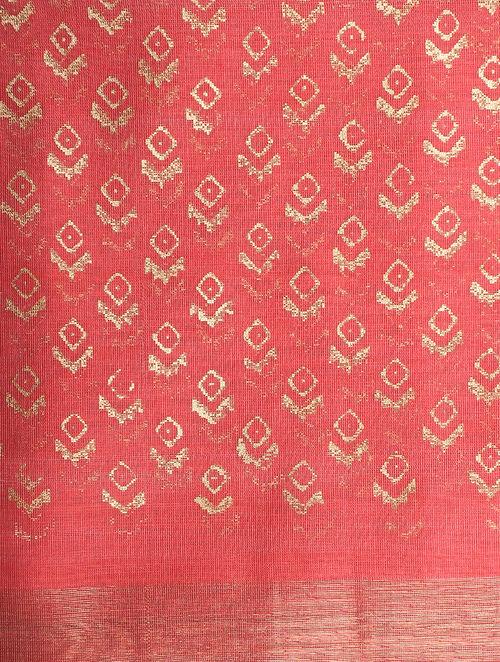 Chanderi zari dupatta Sarees & Stoles Sonal Kabra Sonal Kabra Buy Shop online premium luxury fashion clothing natural fabrics sustainable organic hand made handcrafted artisans craftsmen