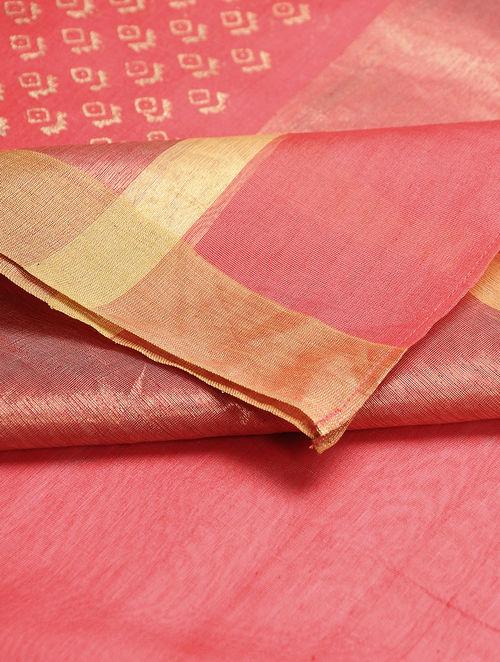Chanderi zari dupatta Sarees & Stoles Sonal Kabra Sonal Kabra Buy Shop online premium luxury fashion clothing natural fabrics sustainable organic hand made handcrafted artisans craftsmen
