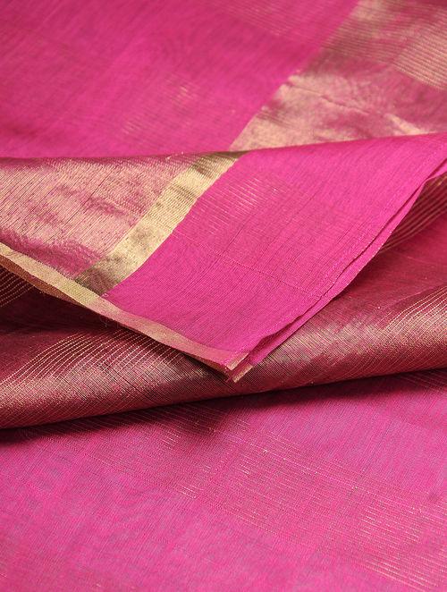 Chanderi zari dupatta Sarees & Stoles Sonal Kabra Sonal Kabra Buy Shop online premium luxury fashion clothing natural fabrics sustainable organic hand made handcrafted artisans craftsmen