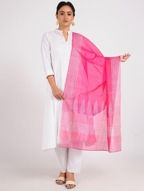 Chanderi zari dupatta Sarees & Stoles Sonal Kabra Sonal Kabra Buy Shop online premium luxury fashion clothing natural fabrics sustainable organic hand made handcrafted artisans craftsmen