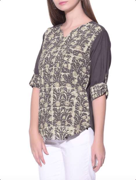 Dabu shirt Shirt The Neem Tree Sonal Kabra Buy Shop online premium luxury fashion clothing natural fabrics sustainable organic hand made handcrafted artisans craftsmen