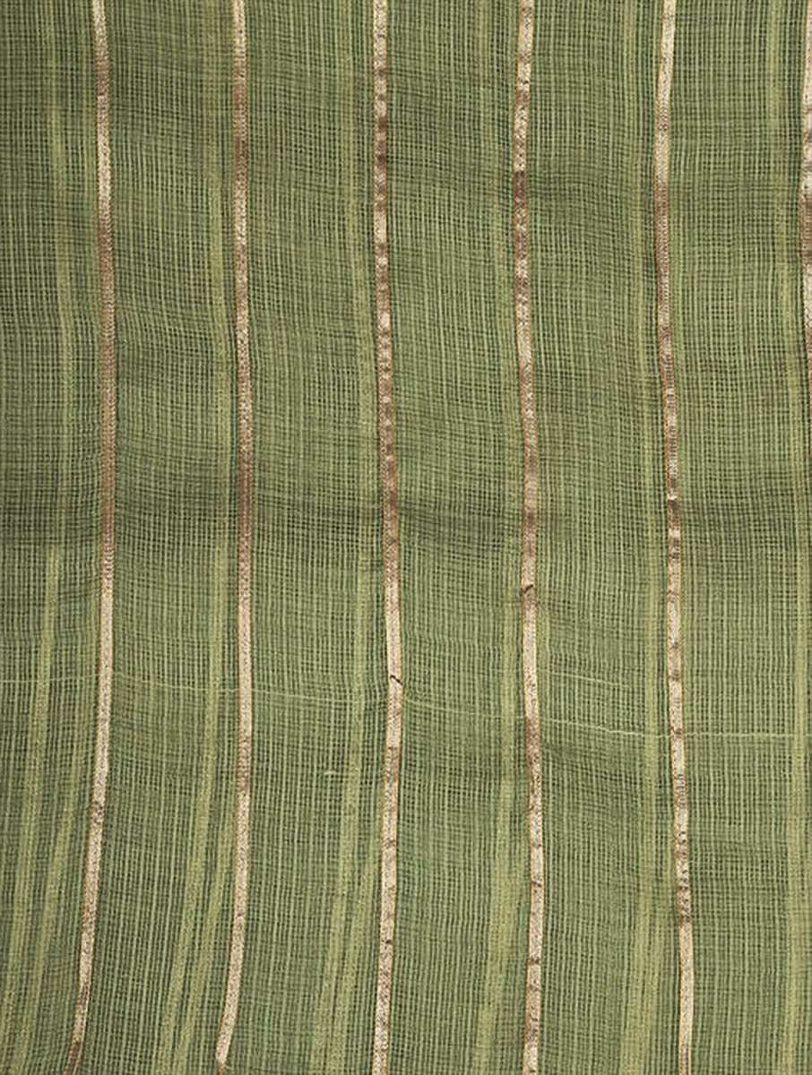 Green Handwoven Kota Dupatta with Gota Details Dupatta & Stoles The Neem Tree Sonal Kabra Buy Shop online premium luxury fashion clothing natural fabrics sustainable organic hand made handcrafted artisans craftsmen