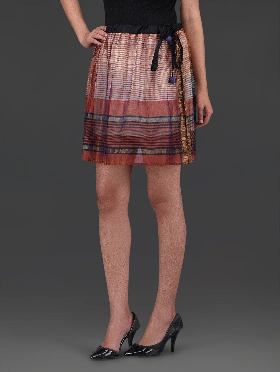 Little green skirt Skirt Sonal Kabra Sonal Kabra Buy Shop online premium luxury fashion clothing natural fabrics sustainable organic hand made handcrafted artisans craftsmen