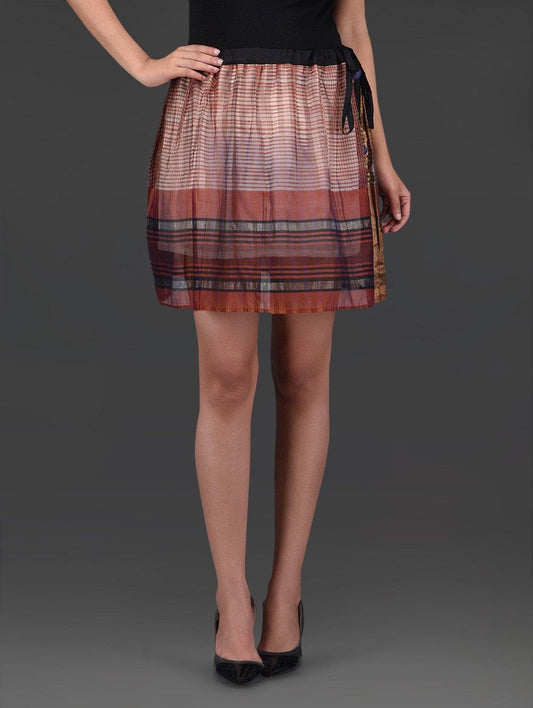 Little green skirt Skirt Sonal Kabra Sonal Kabra Buy Shop online premium luxury fashion clothing natural fabrics sustainable organic hand made handcrafted artisans craftsmen