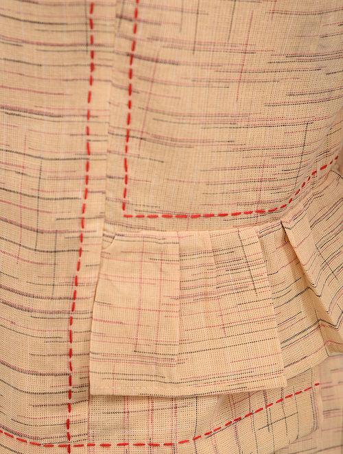 Set of 2 - Gathered top with skirt Set The Neem Tree Sonal Kabra Buy Shop online premium luxury fashion clothing natural fabrics sustainable organic hand made handcrafted artisans craftsmen