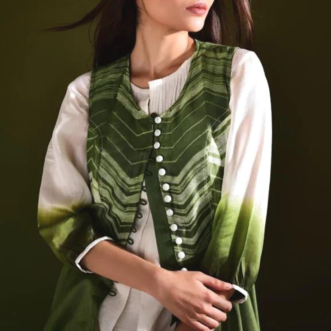 A chanderi shibori collection by Sonal Kabra & The neem tree clothing made in india