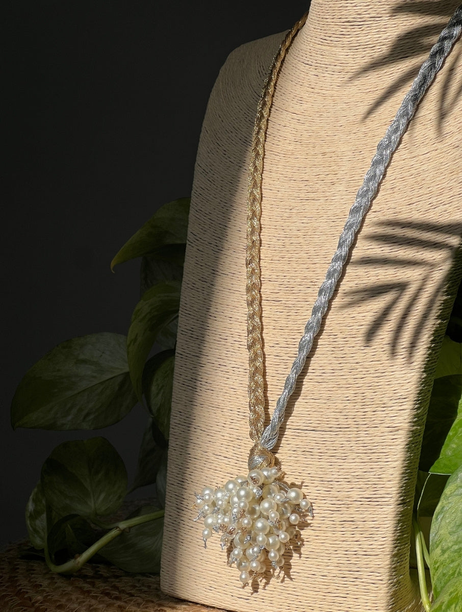 Gold & Silver Braided Necklace