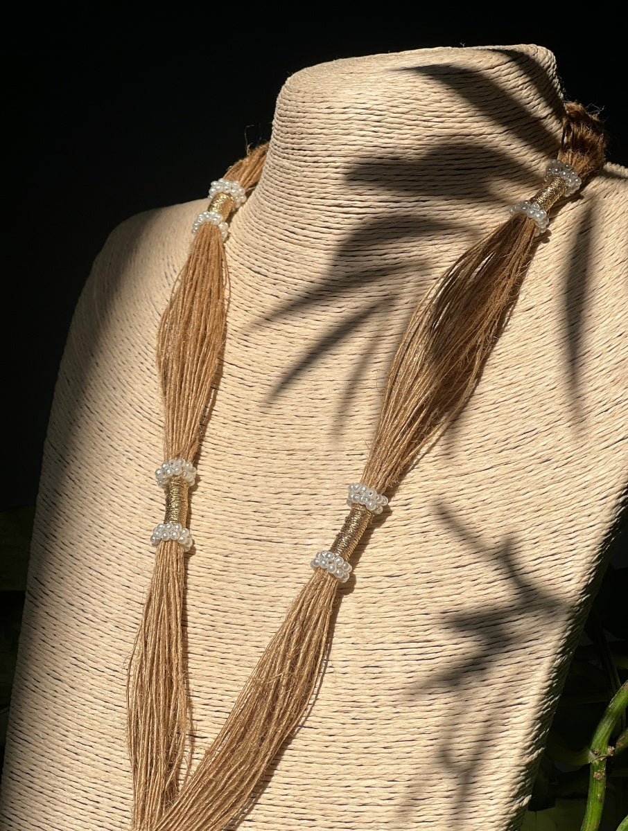 Pearl & Jute Necklace