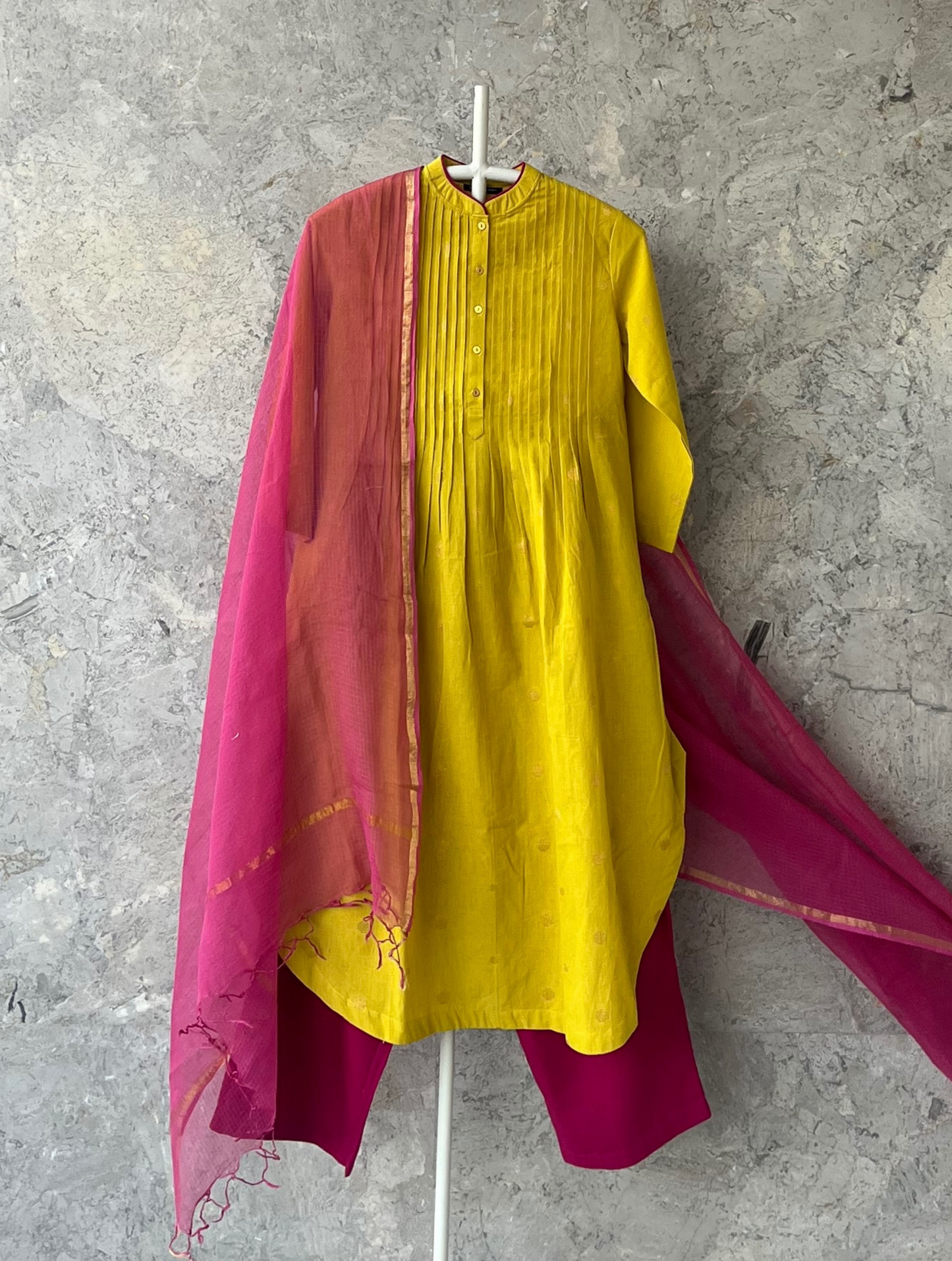 Pista Floral Kurta