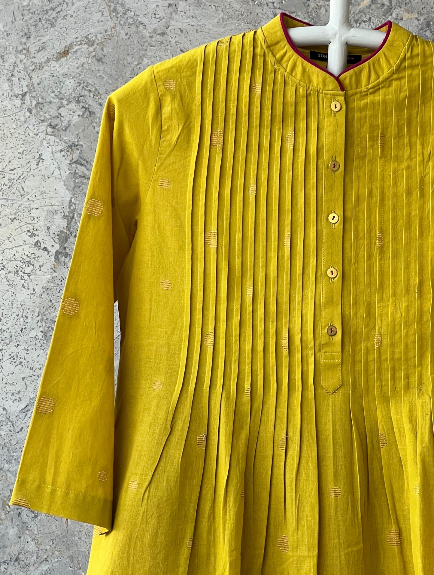 Pista Floral Kurta