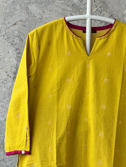 Pista Pink Rayon Kurta