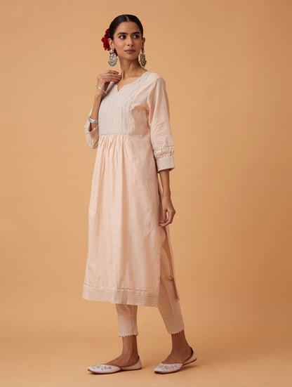 Spice Zari Kurta Set