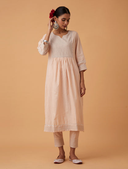 Spice Zari Kurta Set